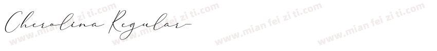 Cherolina Regular字体转换